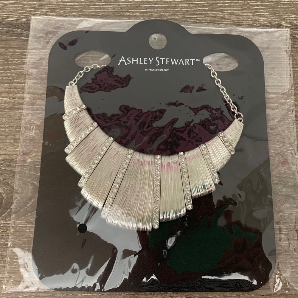 Ashley Stewart Silver/Diamonds Necklace - Picture 3 of 4